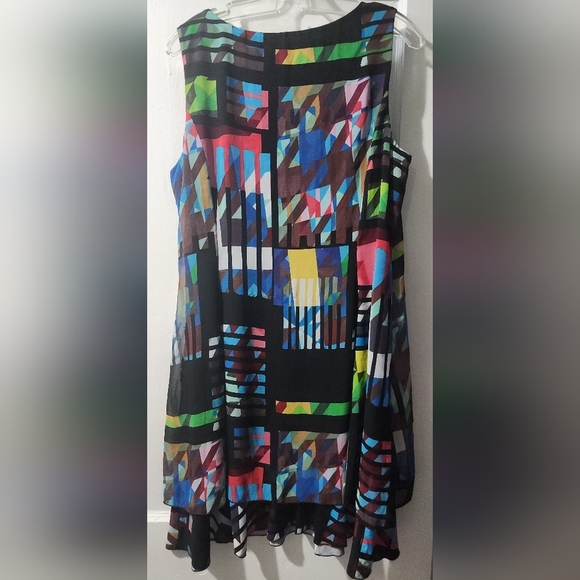 Bali Colorful Abstract Mini Dress - Picture 2 of 4